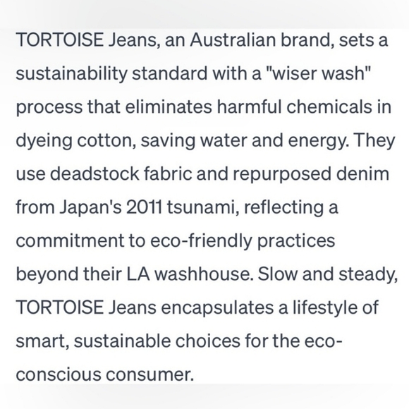 Tortoise Denim Mid-rise Cropped Straight Selvedge Jeans Destroyed Eco Friendly - Picture 15 of 15